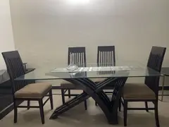 6 seater dining table/UV top table/metal steel chair/luxury dining set

                                                            alt=