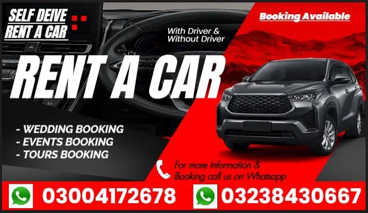 RENT A CAR - CAR RENTAL - WITH & WITHOUT DRIVER (contact on whatsapp)

                                                            alt=