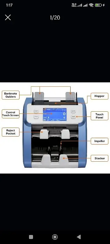 cash counting machine Multi currency Note counting 100% fake detection

                                                            alt=