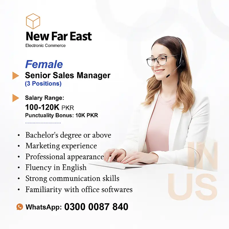 Female  Sales Manager  Required

                                                            alt=