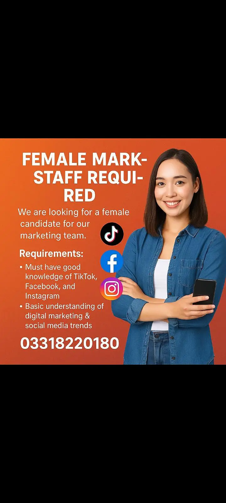 Need female  marketing  manger

                                                            alt=