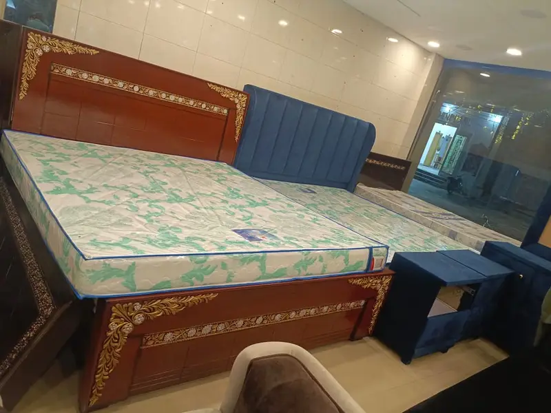 bedset/new style bed/side table/poshish bed/double bed

                                                            alt=