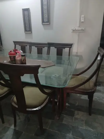 Dining Table Marble Top with 6 chairs|6 Seater Dining Table|Dining Set

                                                            alt=