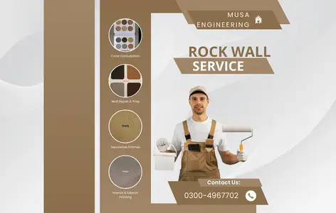 Rock wall /paint /deco /polish/steco/art desining/Ceiling

                                                            alt=