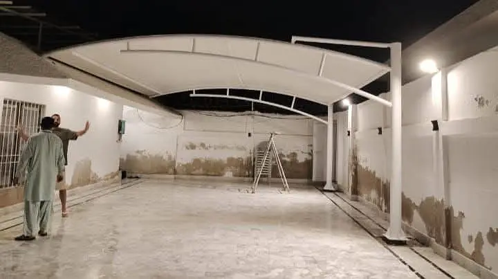Tensile parking shade | Canopy | Pole shed | Pvc fabric shed |Car she

                                                            alt=