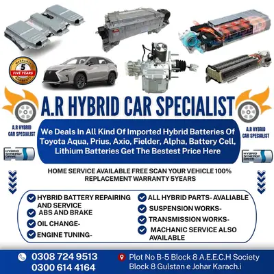 Hybrid Battery & ABS Units / Toyota Axio/ Honda Civic / Vezel / Alto
                                                            alt=