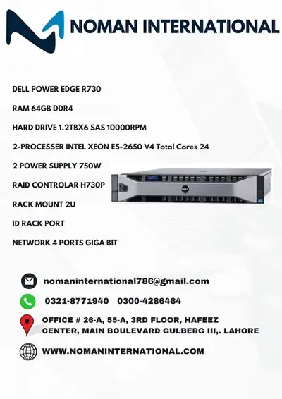 DELL POWER EDGE R730 |  server Dual Intel Xeon E5-2650 V4 24C/48T 2.20
                                                            alt=