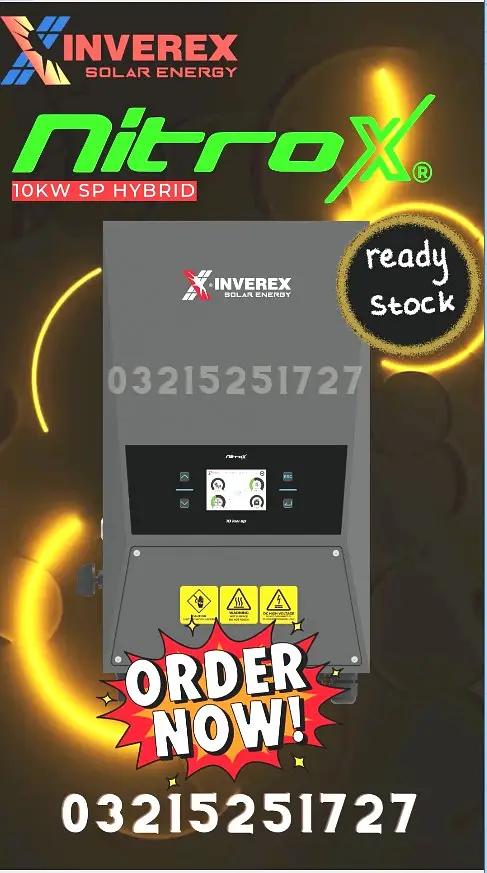 Nitrox Hybrid 10kw Single Phase inverter for sale
                                                            alt=