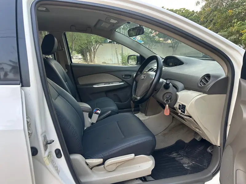 Toyota belta 2009 model 2012 registered 1300cc converted white color
                                                            alt=