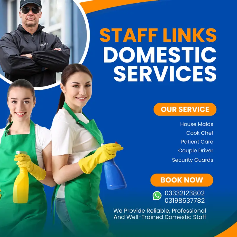 We Provide All Domestic Staff House Maids Babysitters Nanny Cooks Chef

                                                            alt=