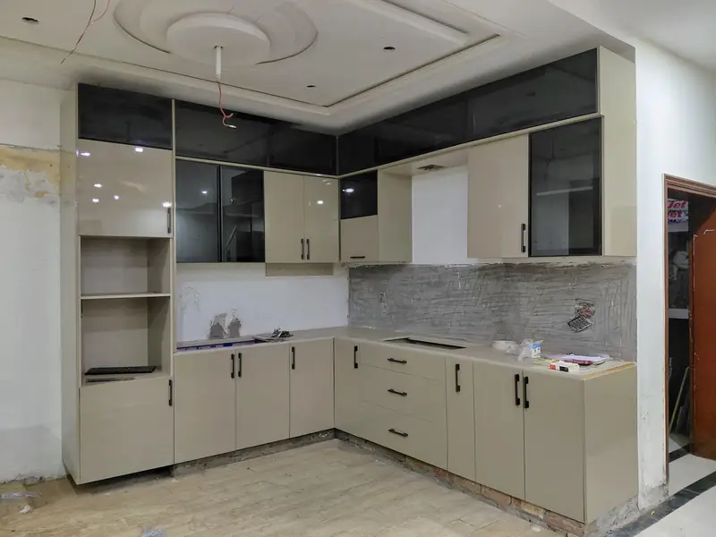 Wardrobe / Media wall /Wall panelling /Wooden Floor /wood work
                                                            alt=