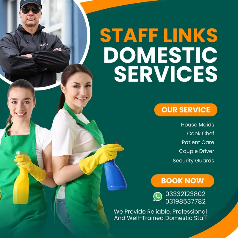 We Provide All Domestic Staff House Maids Babysitters Nanny Cooks Chef

                                                            alt=