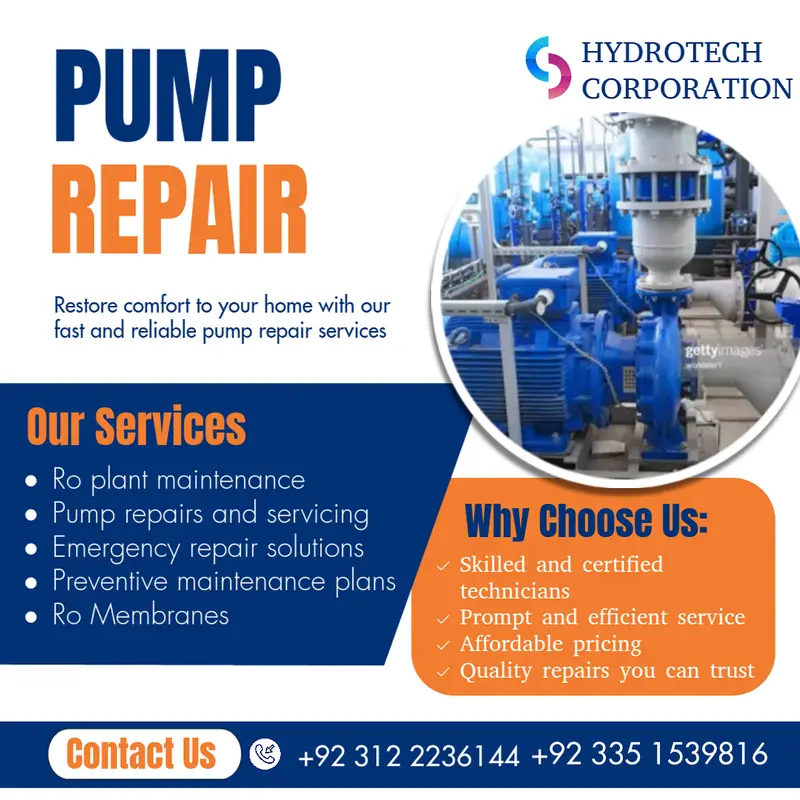 Ro Membrane / Pump repairing / Ro plant maintenance service

                                                            alt=