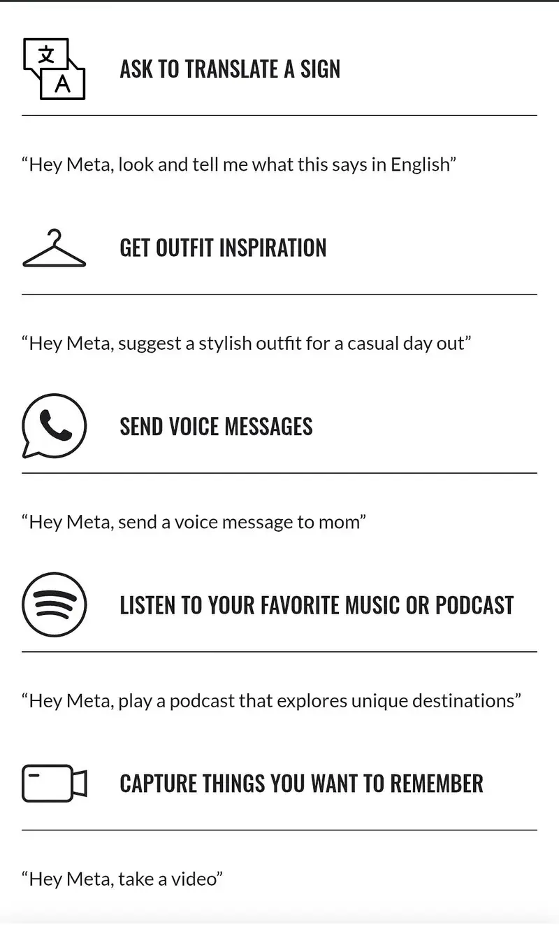 Rayban Meta (WAYFARER) Shiny black frame with green glasses- (USA)

                                                            alt=