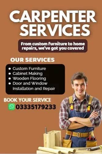 Carpenter services in Rawalpindi - Wood Work - Carpenter on Call

                                                            alt=