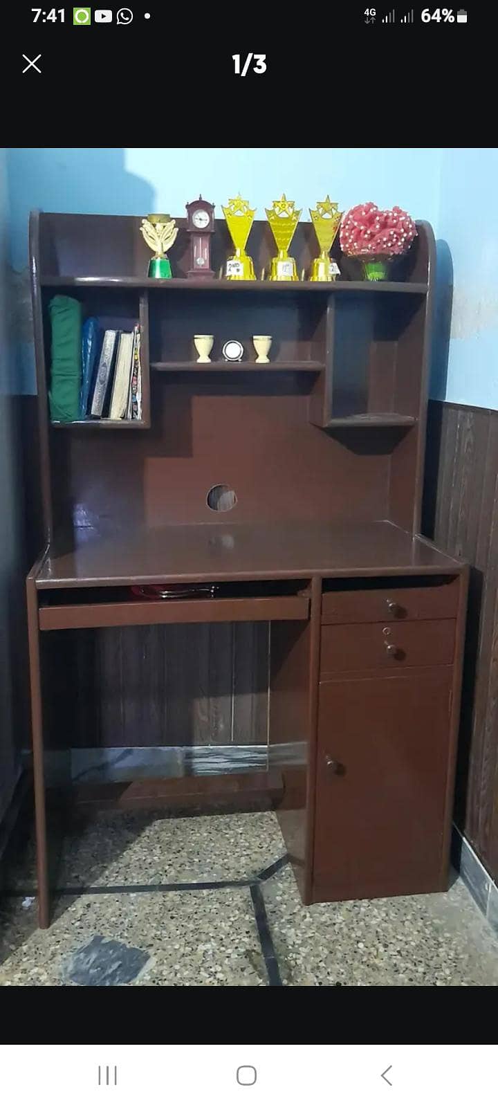Computer Table Wooden Good Condition Contact 03111077040

                                                            alt=