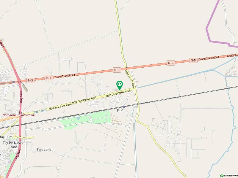 5 Marla Facing Theme Park Residential Prime Location Plot For Sale