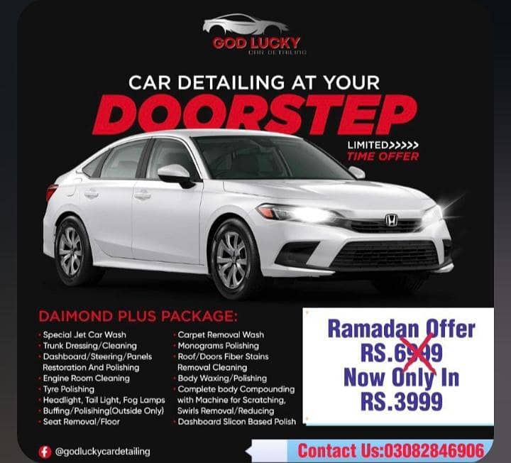 car interior cleaning with ribbon polish available at your door step

                                                            alt=