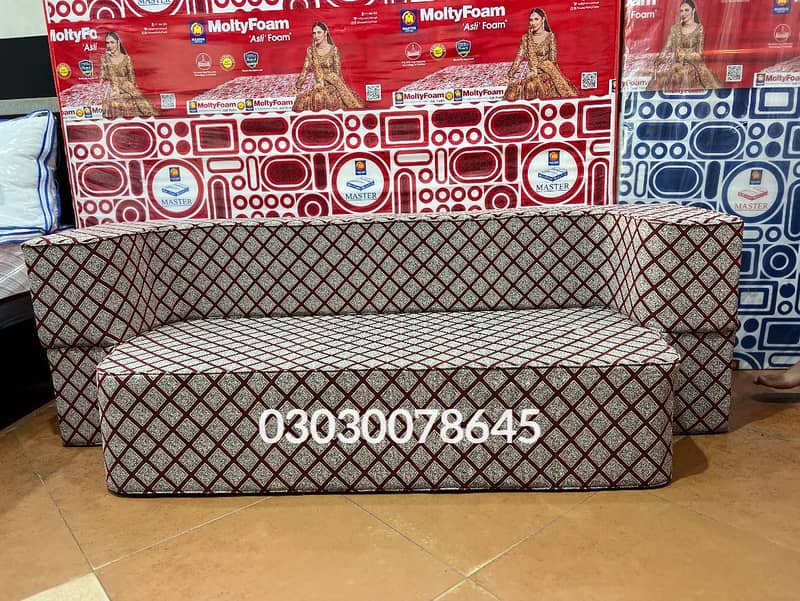 Foam sofa cum bed (2in1) (sofa +bed) (Molty foam)

                                                            alt=