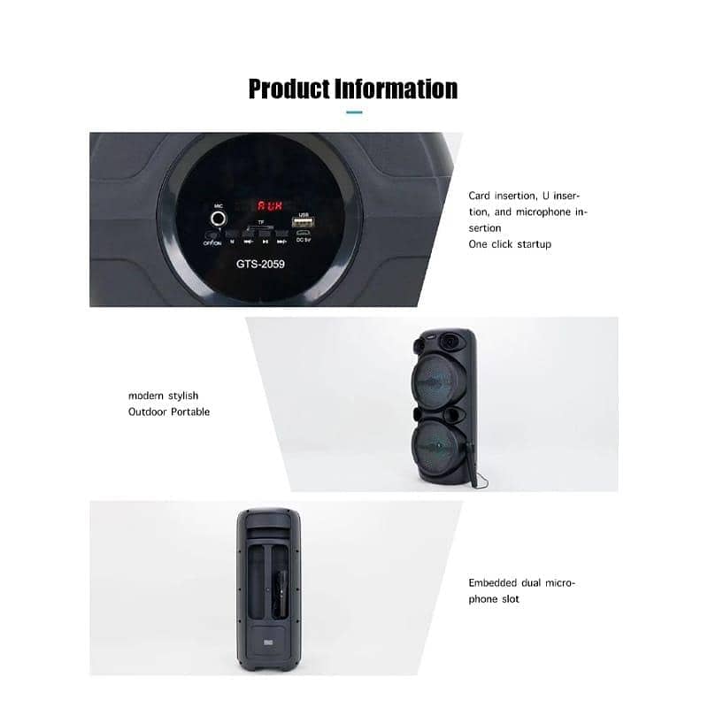 American Branded Speaker | Double 8-8 Inch Bluetooth Speaker with Mic

                                                            alt=