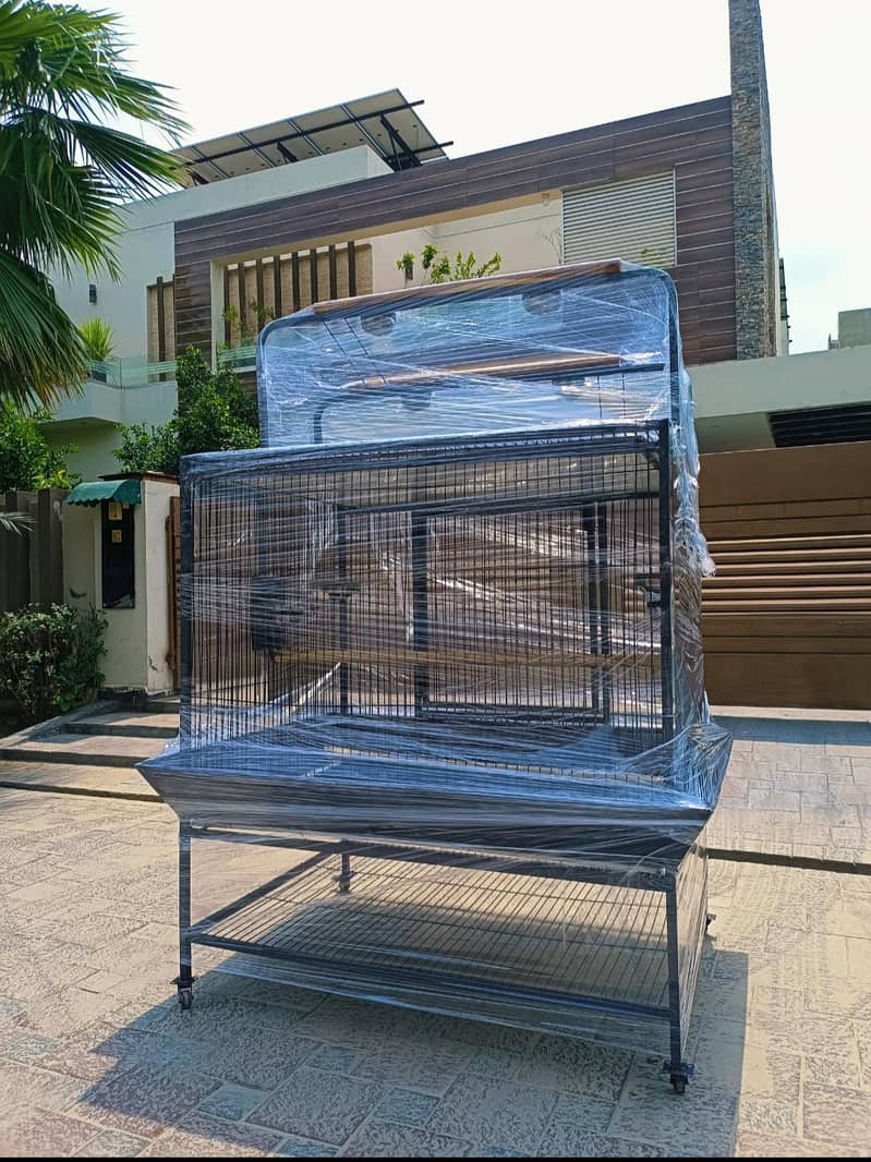 Grey | Parrot | Macaw & Cockatoo Bird Customized cages | Parrot cage

                                                            alt=