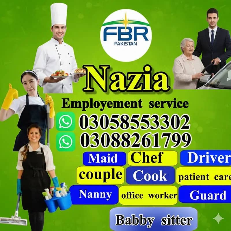 Maids / House Maids / cook / Nanny , chef / Baby Sitter maid available

                                                            alt=