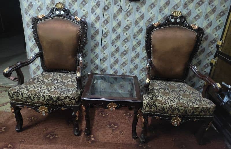 Chinioti wooden Chairs and Table Set

                                                            alt=