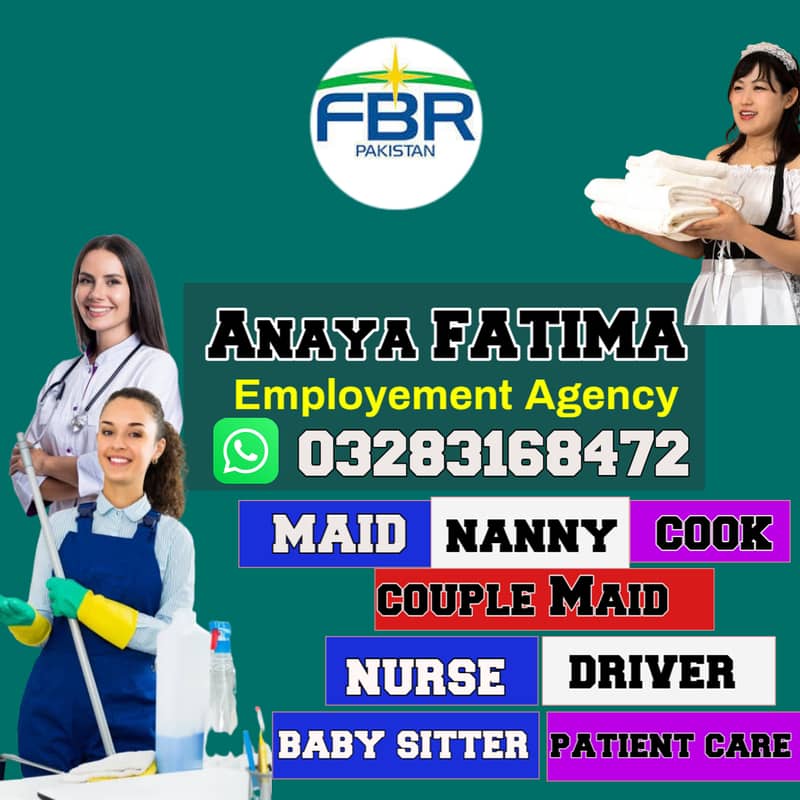 Maids / House Maids / Chef / House Cook / Baby Sitter maid available

                                                            alt=