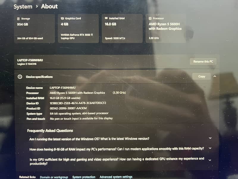 Lenovo Legion 5 Gaming Laptop | Ryzen 5 5600H | NVIDIA RTX 3060

                                                            alt=