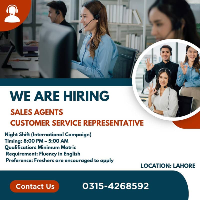 CSR | Call Center Jobs | Sales Agent | Male & Female Jobs

                                                            alt=