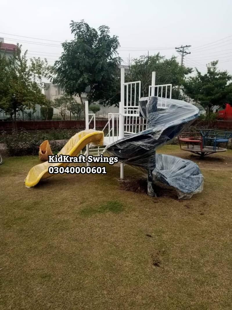 Merry Go Round | Slides | Swings | Seesaw | Gazebo | Jungle  gym | bar

                                                            alt=