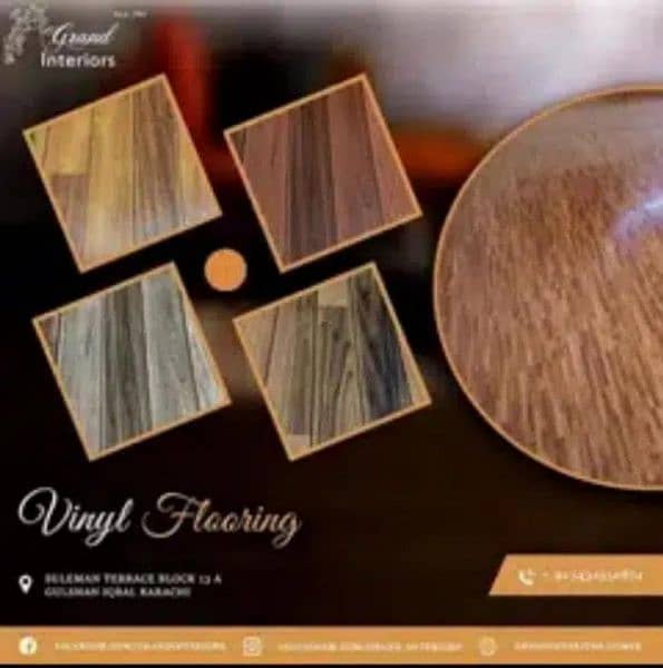 vinyl flooring wooden floor pvc laminated spc floor by Grand interiors

                                                            alt=