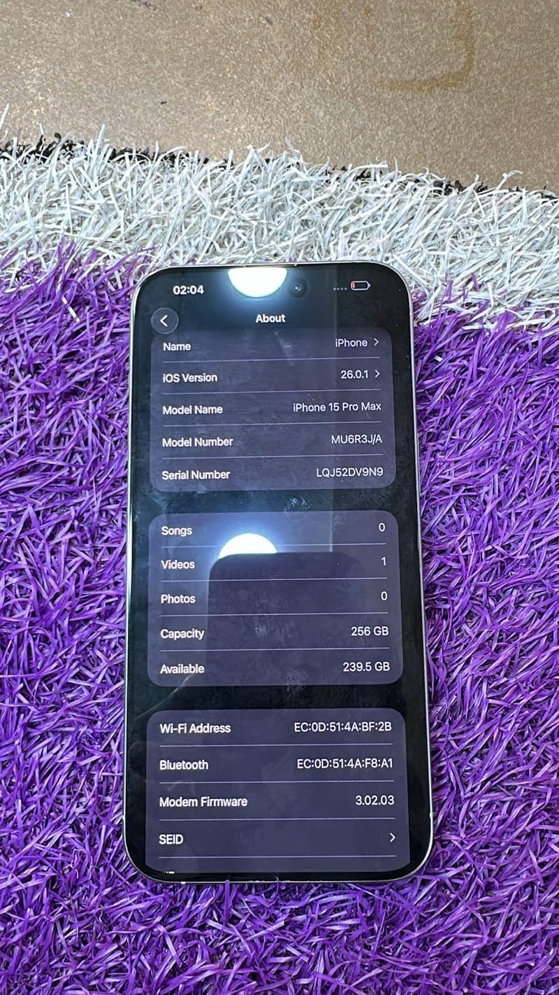 iphone 15 pro max battery Heath 95 non pta 10 by 10

                                                            alt=