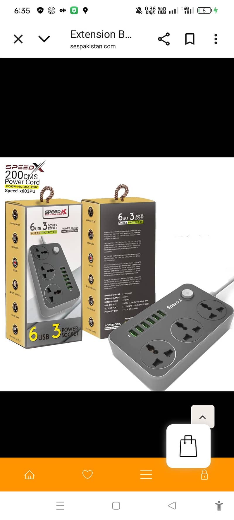 Extension Board with 6-USB Port & 3 Power Plug Socket

                                                            alt=