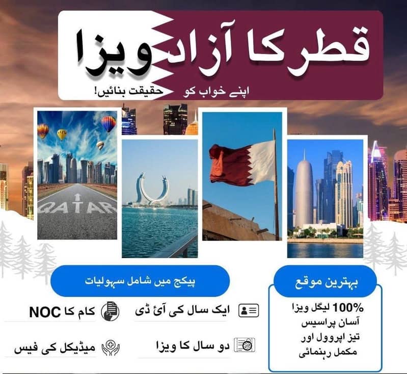 Qatar Work And Azad Visa Available

                                                            alt=