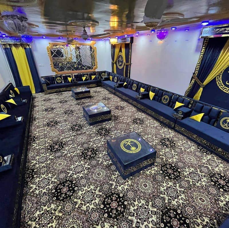 Arabic Majlis Sofa | Arbi Majlis | Saudi Majlis | Hujra Bethak | Sofa

                                                            alt=