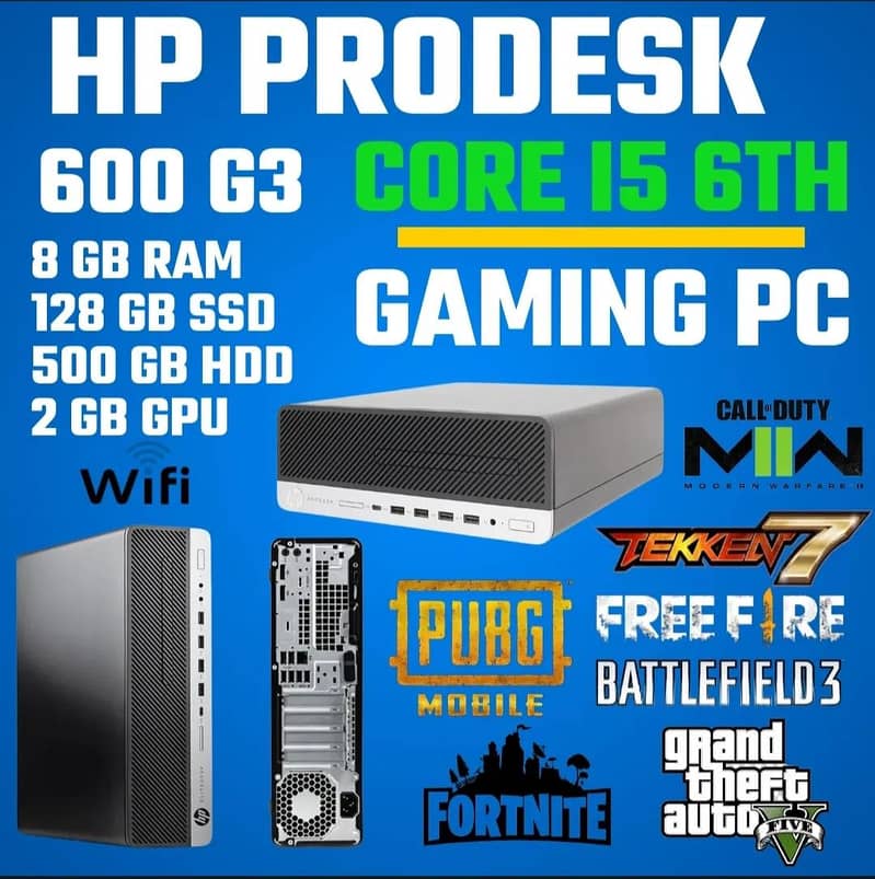 H. P PRODESK 600 G3 SFF For Gaming

                                                            alt=