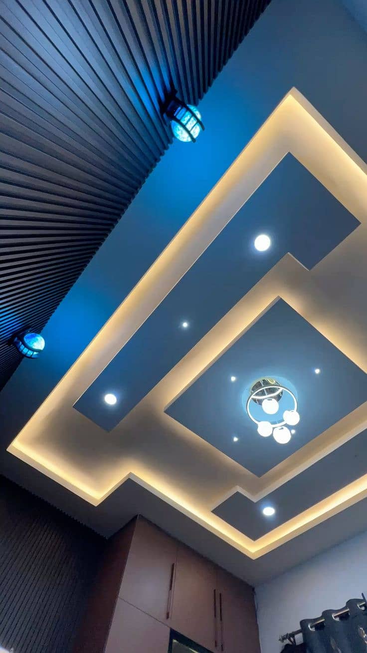 POP False Ceiling/Gypsum Ceiling/Dampa Ceiling/Cement Board/Paint work

                                                            alt=