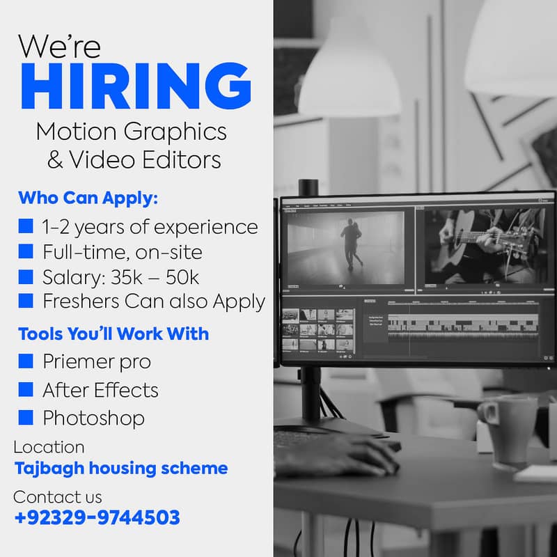 We’re Hiring Video Editors in Lahore

                                                            alt=