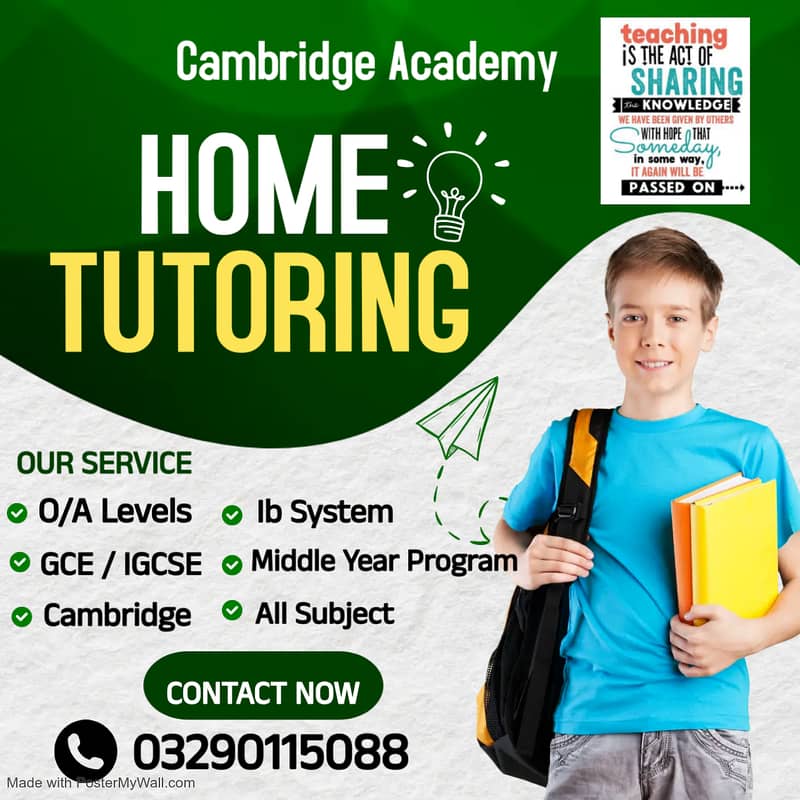 Home Tuition Academy Lahore / Home Tutor / Tutoring Services Available

                                                            alt=