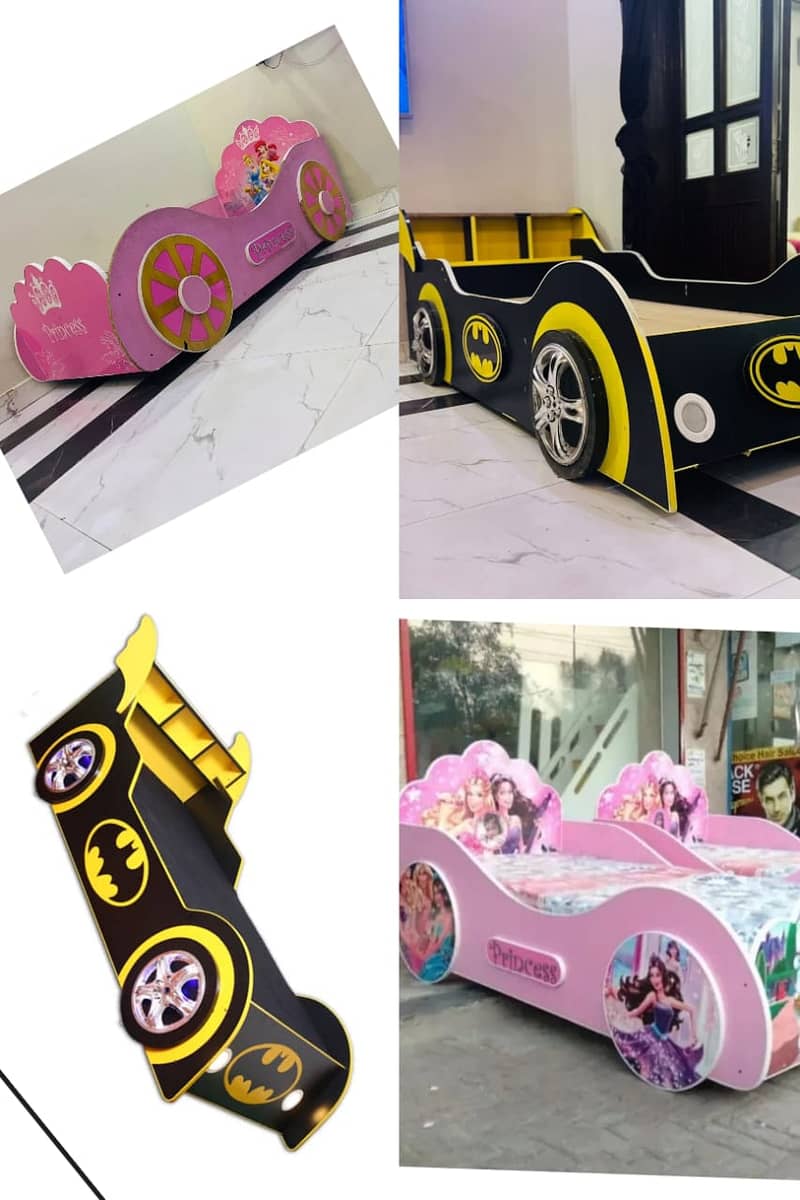 Kids Car Bed| Princess Baby Bed| Single bed| kids Furniture | UV sheet

                                                            alt=