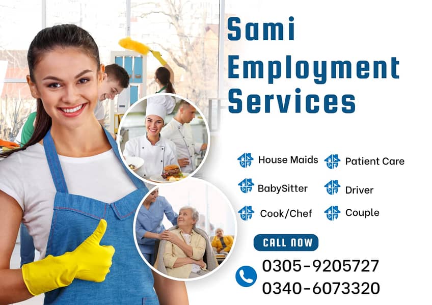 Maids / House Maids / cook / Nanny , chef / Baby Sitter maid availabl

                                                            alt=