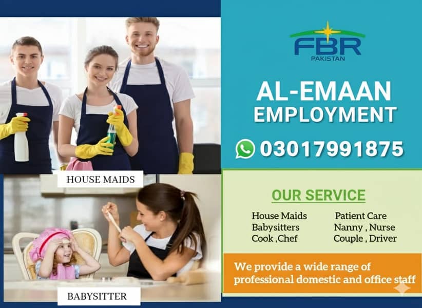 Maids/Babysitter/Cook/Driver/Patient Care/Nanny/Helper /Available

                                                            alt=