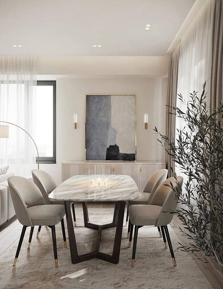 Restaurant furniture - 6 seater dining table - dining table with chair

                                                            alt=