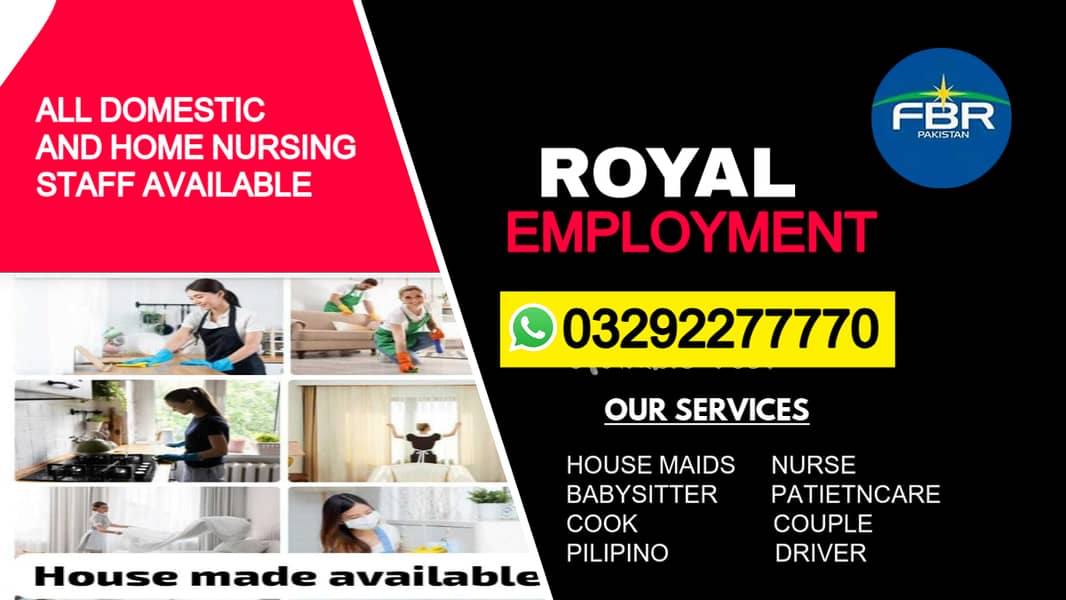 Provide Maids , Driver, Helper, Couples, Patient Care, Cook Babysitter

                                                            alt=