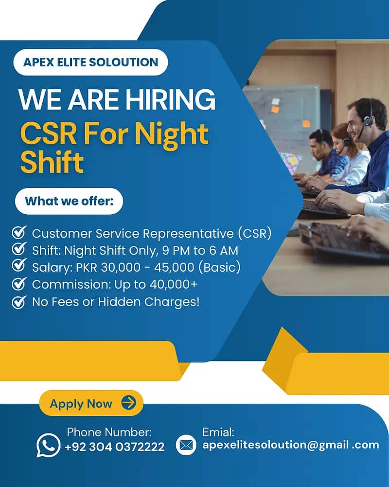 Sales Representative | CSR Required | Call Center Jobs | Male & Femal

                                                            alt=