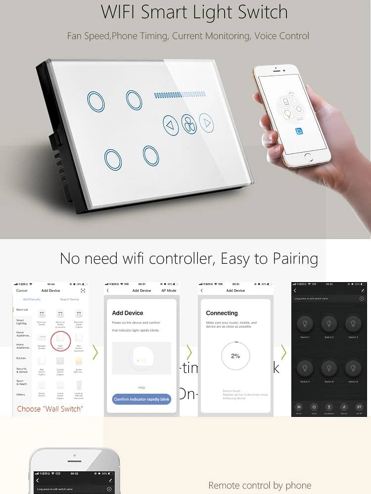 8 Gang Fan | 4 Gang Fan | 4 Gang | smart wifi touch

                                                            alt=