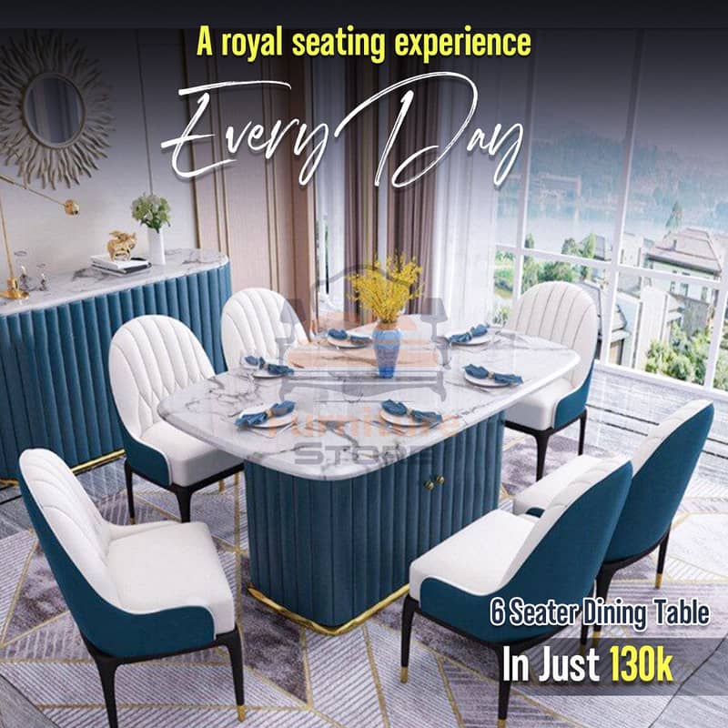 Dining Table | 4+6+8 Seater Dining | Top glass Dining Solid Wooden

                                                            alt=