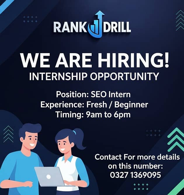 SEO Internship | Jobs | SEO Jobs | Staff Required | Fresh / Beginer

                                                            alt=