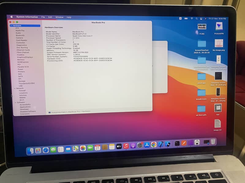 MacBook Pro 2015 – 15 Inch | i7 | 16GB RAM | 512GB SSD | 2GB Graphics

                                                            alt=